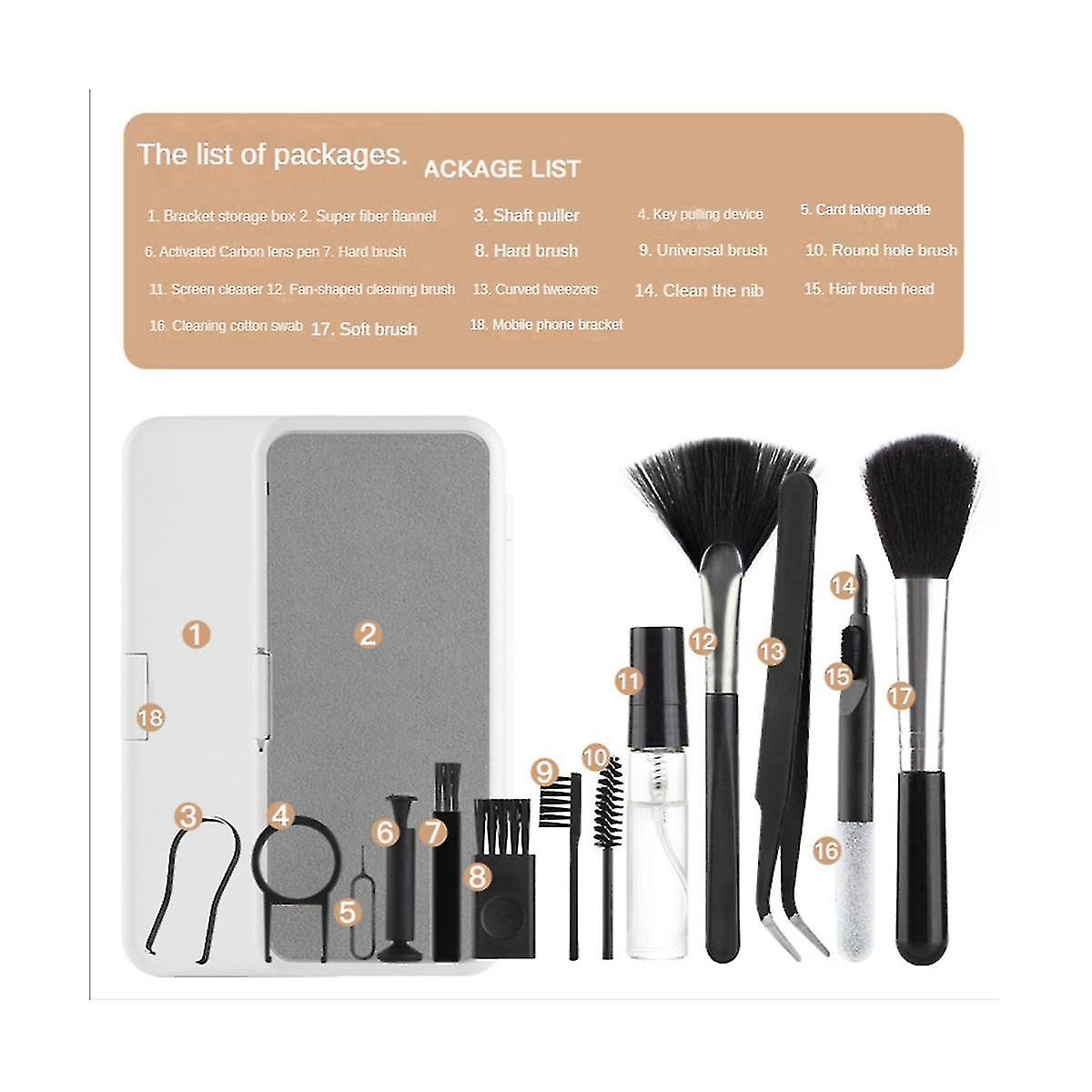 Q10 18 In 1 Cleaning Kit Multifunctional Bluetooth Headset Cleaning Pen Convenient Computer