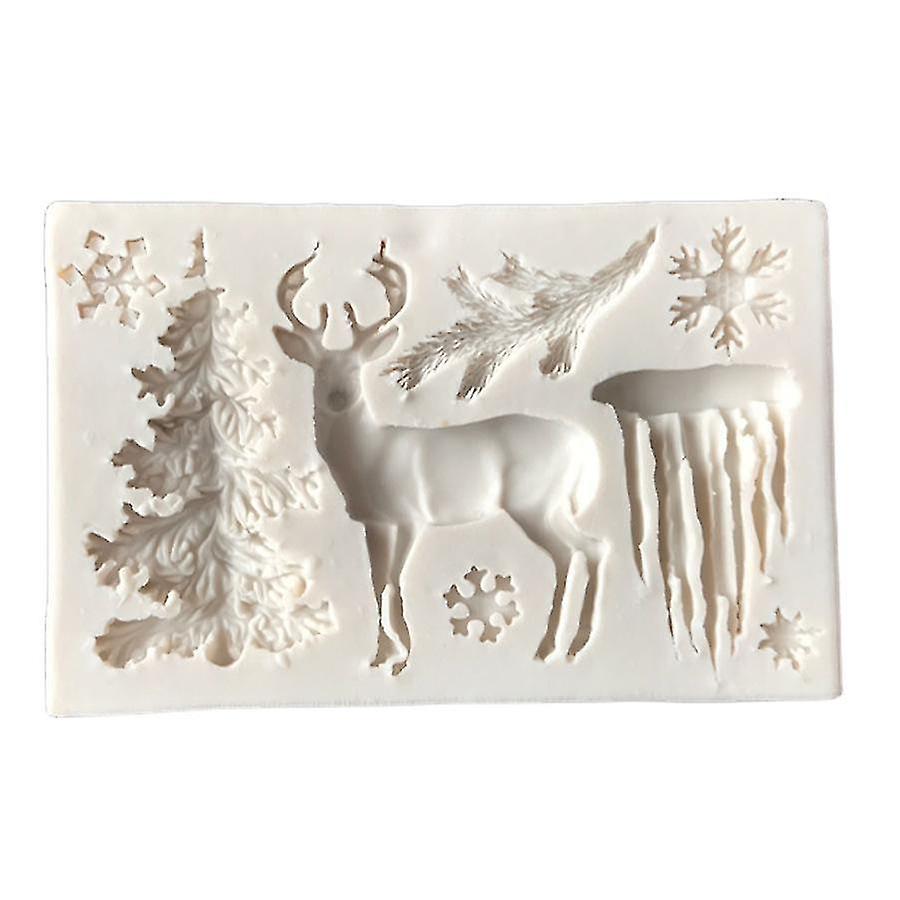 Silicone Mold Mold Snowflake Elk Christmas Tree