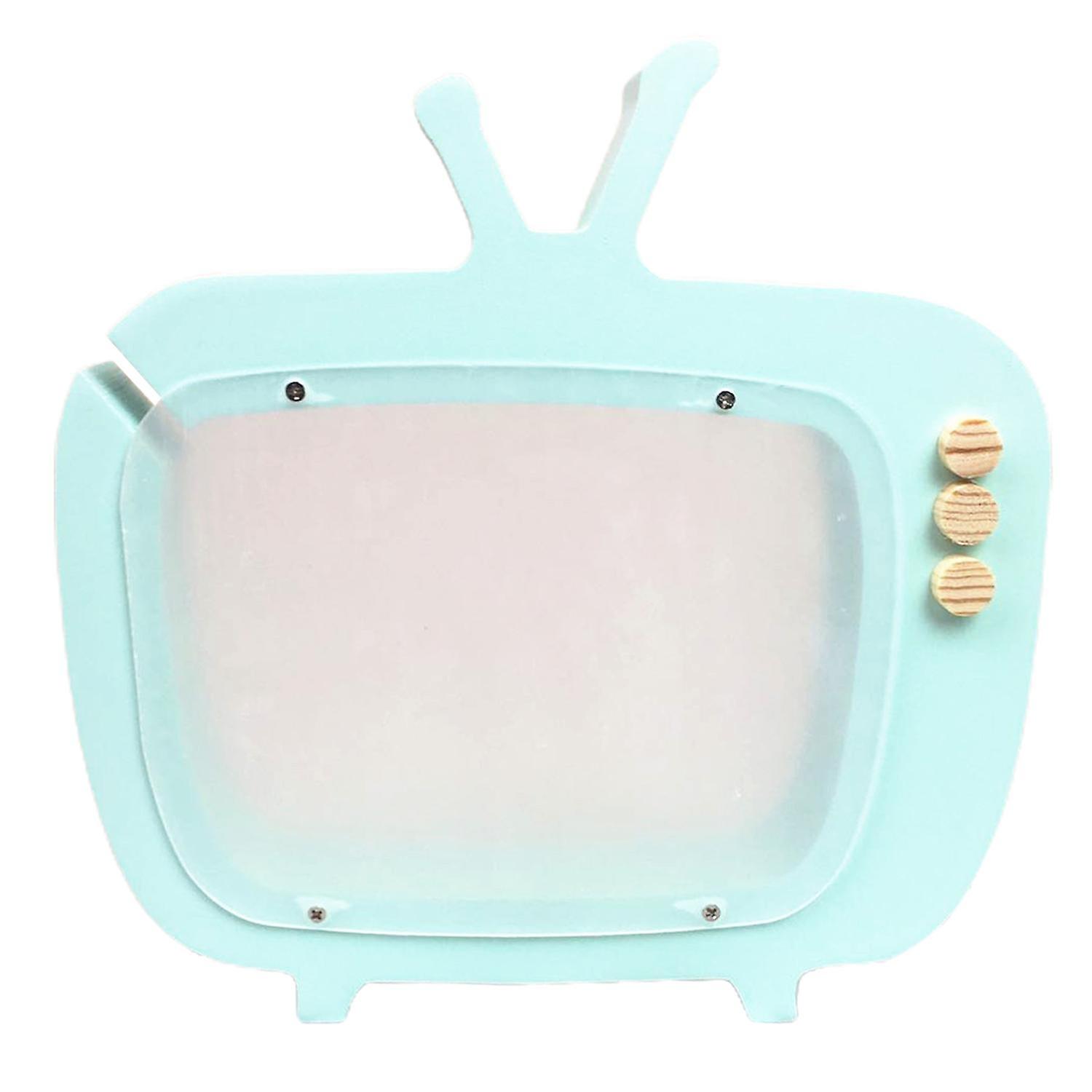 ZHOUBA Money Box TV Shape Transparent MDF Adorable Attractive Saving Bank for Children