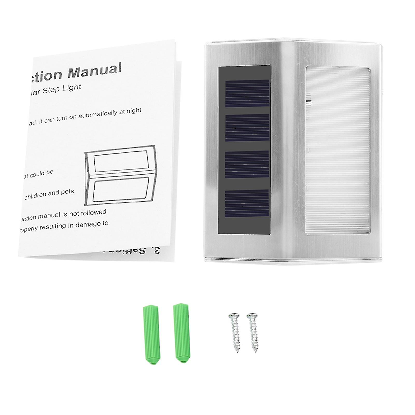 Solar Wall Light, Waterproof Landscape Light, White Light