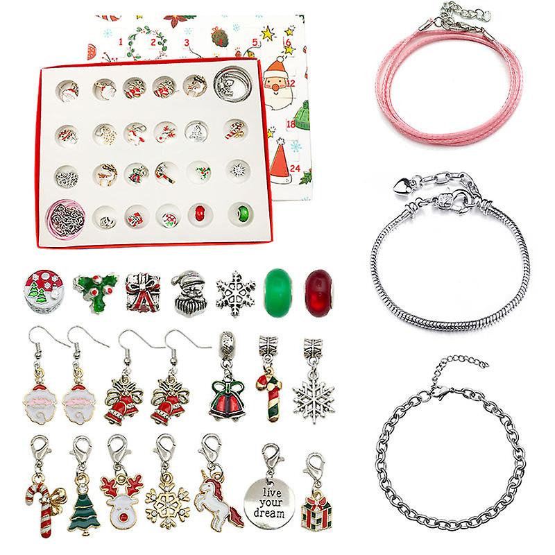 Xmas Ornaments Christmas 24 Countdown Calendar Advent Surprise Blind Box Set Diy Xmas Gift