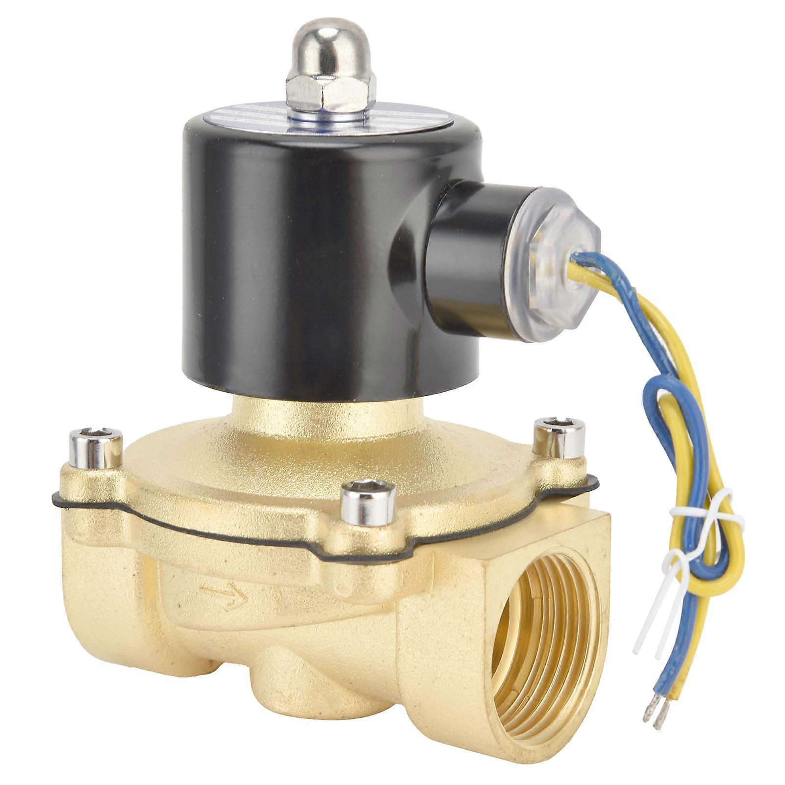 Normally Closed Solenoid Valve Brass Direct Acting Diaphragm Controlling Device 25mmDC24V