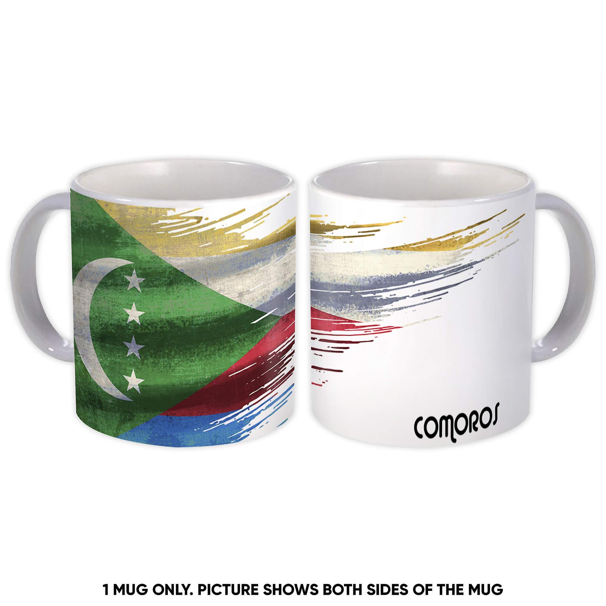 Gift Mug: Comoros Flag Modern