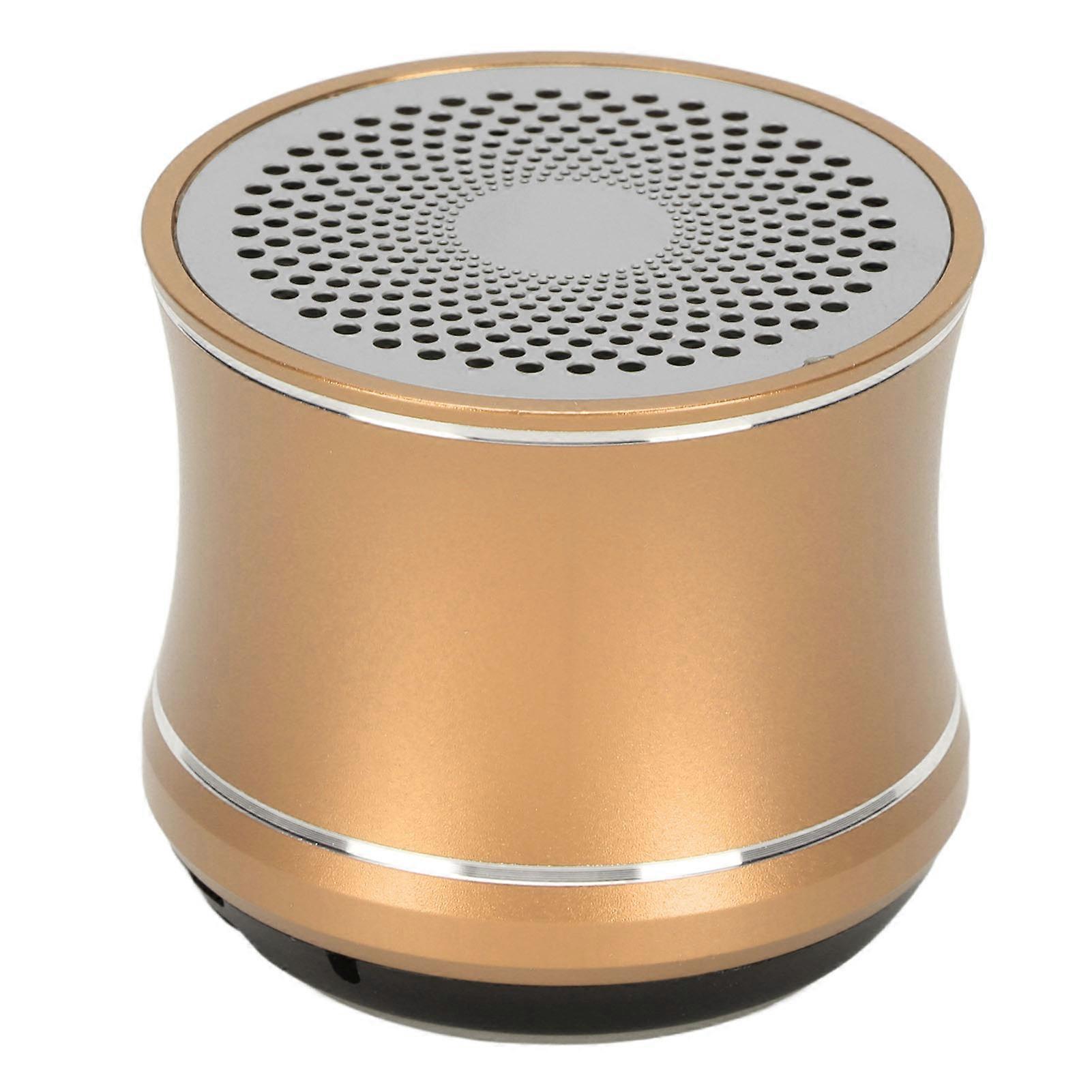 Mini Bluetooth Speaker V5.0 450mAh IP67 Waterproof Gold Portable