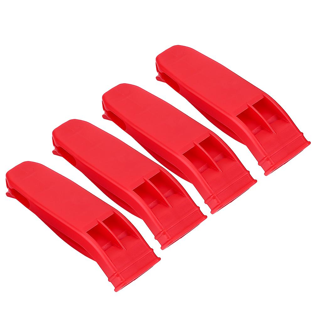4pcs Multifunctional Dual Frequency Sports Whistle Outdoor Emergency Survival Tools