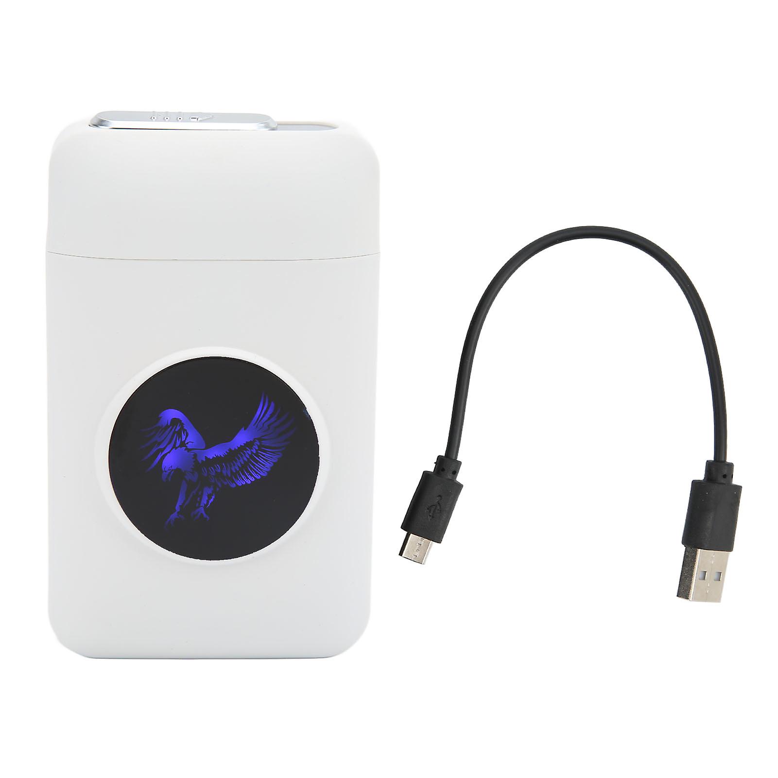 Lighter Cigarette Case Multifunction USB Charging Eagle Pattern Cigarette Case with Matte Finish for Man for Household