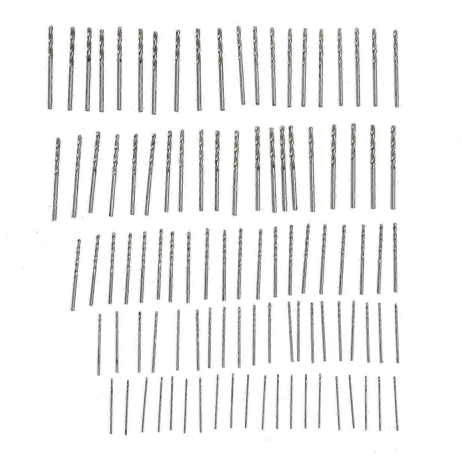 100PCS Drill Bits Durable Round Handle High Speed Steel Drill Bits for Wood and Plastic