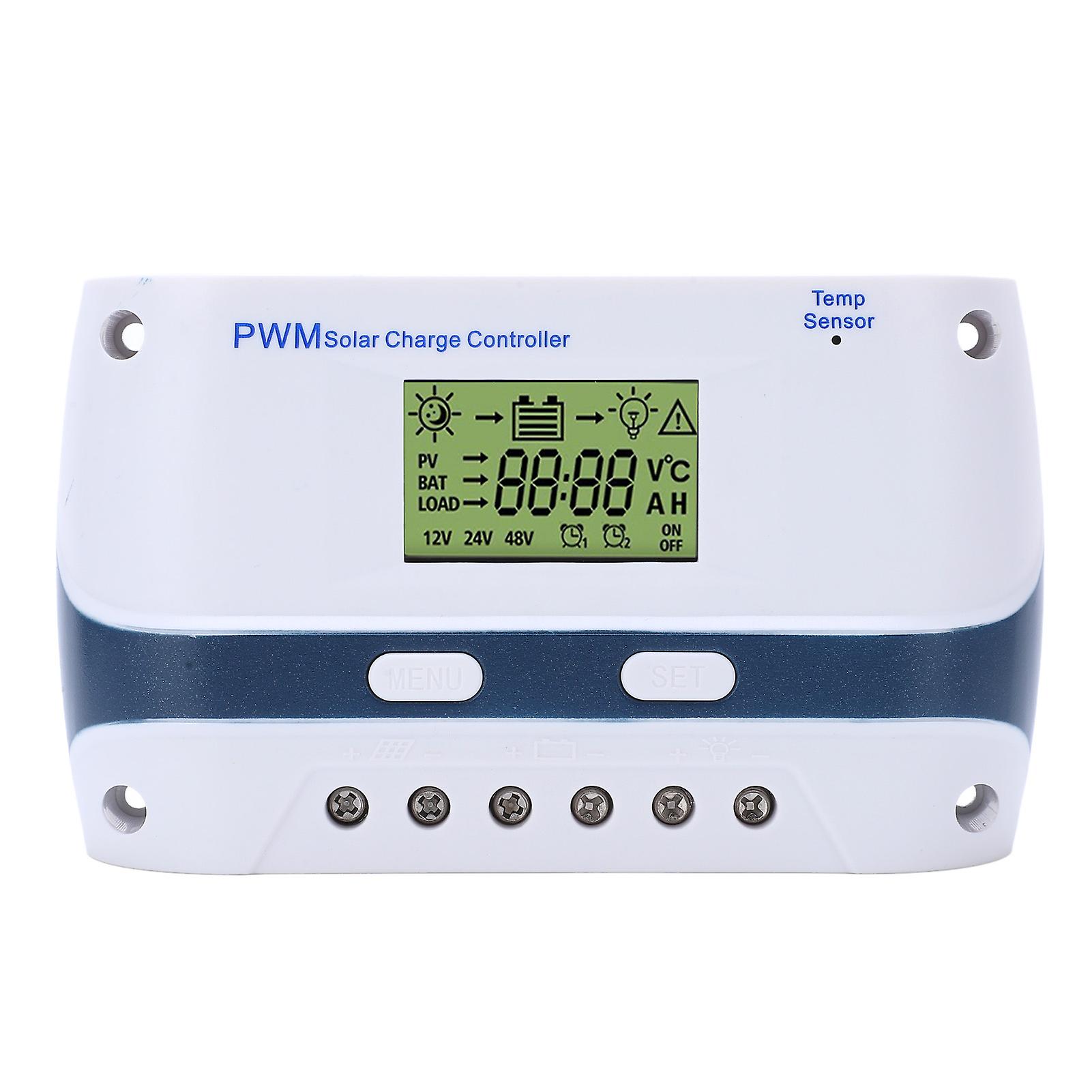 Solarpanel-Regler, 12V 24V PWM Solar PWM Solarladegerät Controller Solarladegerät Controller Außergewöhnliche Zuverlässigkeit