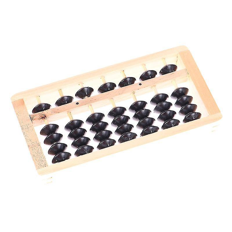 7-speed wooden abacus maths aid