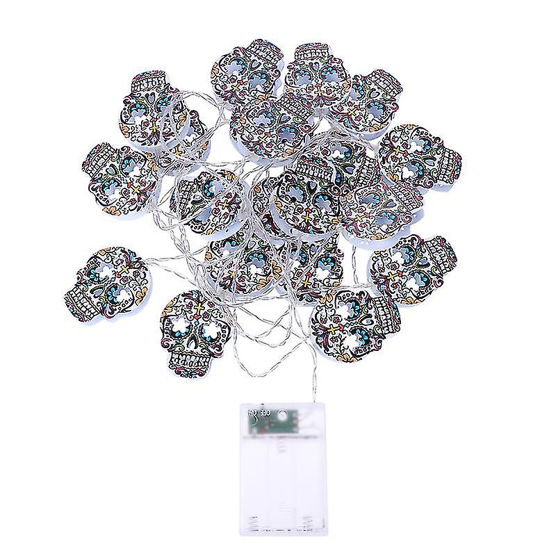 1pcs Skull String Lights For Halloween Decorations