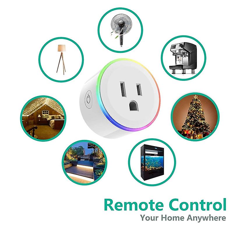 Smart Plug WiFi Socket Phone Remote Control Timing Outlet Dimming Night Vision