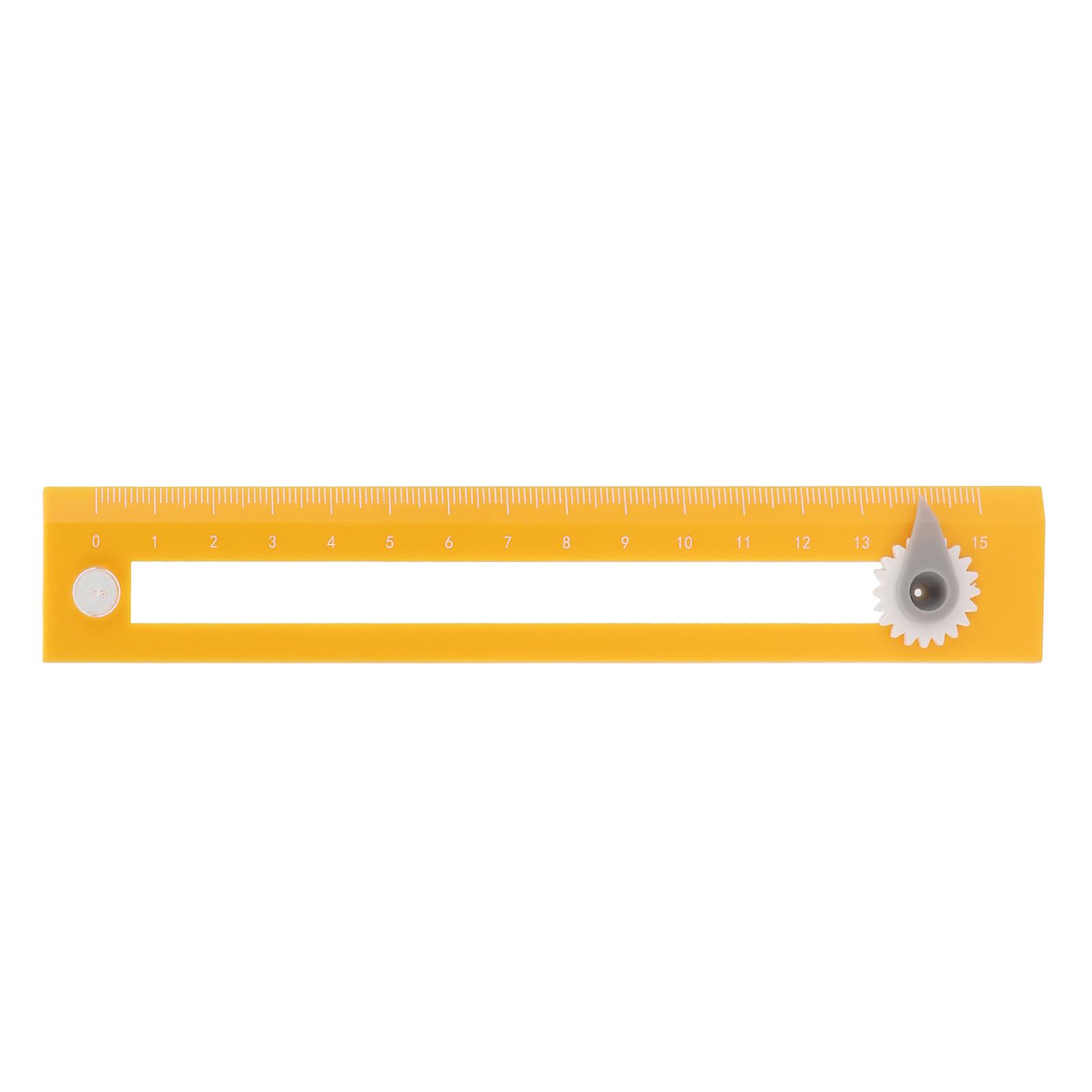 Compass Ruler Two in One High Accurate Student Drawing Compass Straightedge Learning ToolYellow