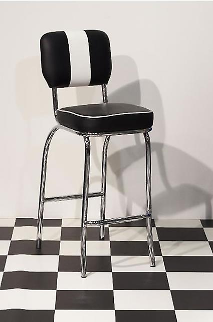 Carro 50S Stool Tall Black White Chair
