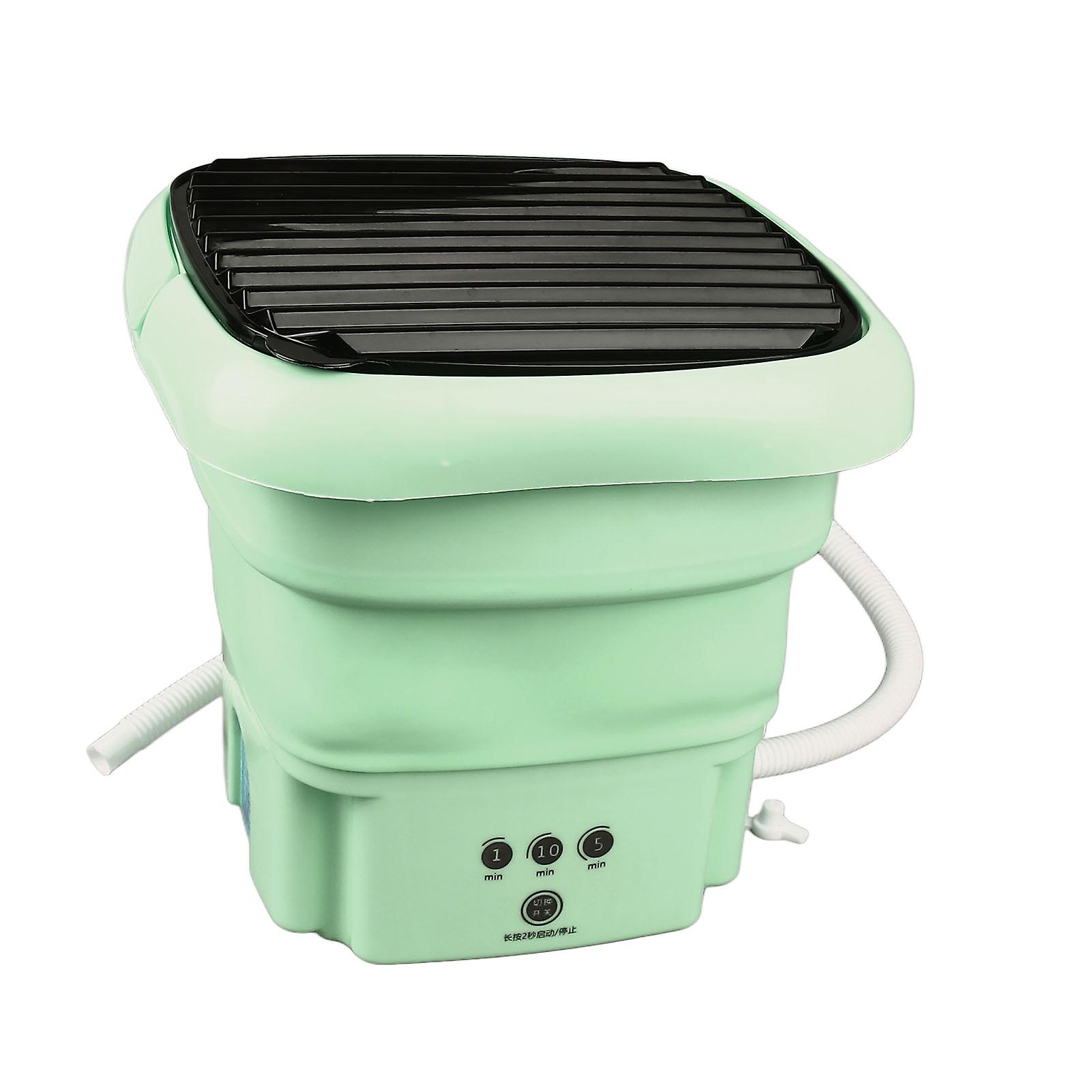 Mini Washing Machine 8L Foldable Plastic Timing Function Waterproof Button Portable Washing Machine V