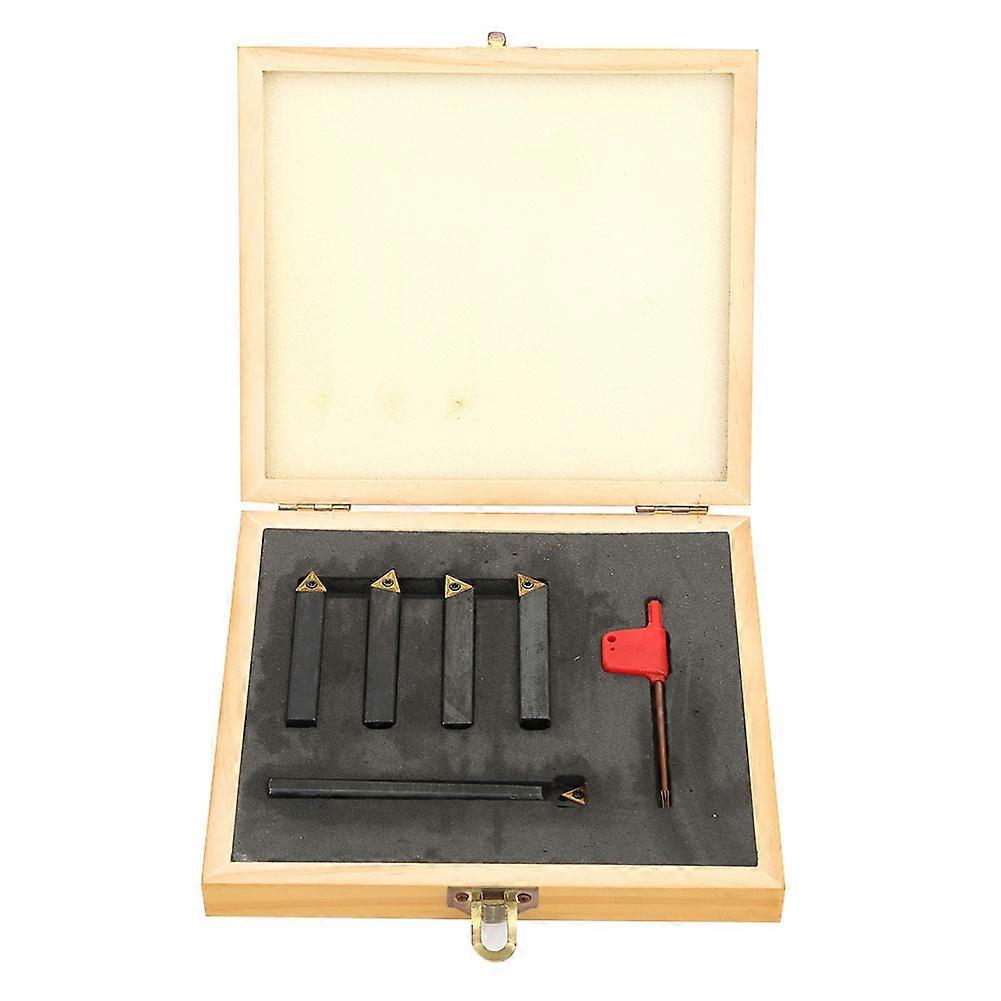 5Pcs Indexable Turning Tool Set Cemented Carbide Insert for Cutting Chamfering F4-1-10mm