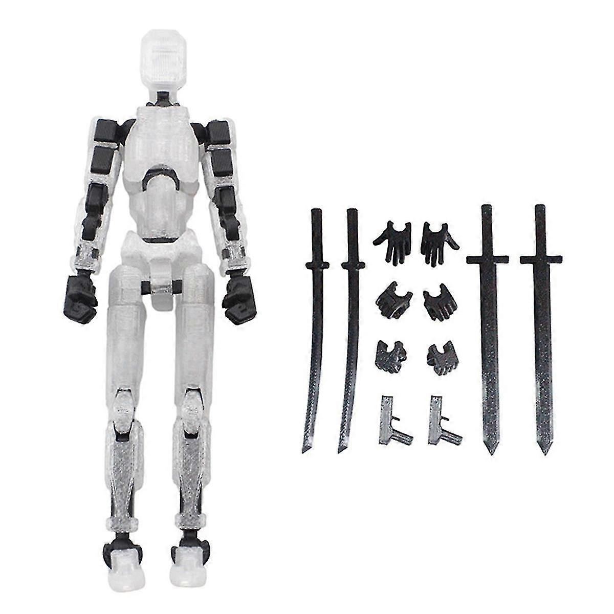 Fun 13 Action Figure 3D Printed Multi-Jointed Movable T13 Action Figure,Unique 13 Action Figure Decorative Dummy,A