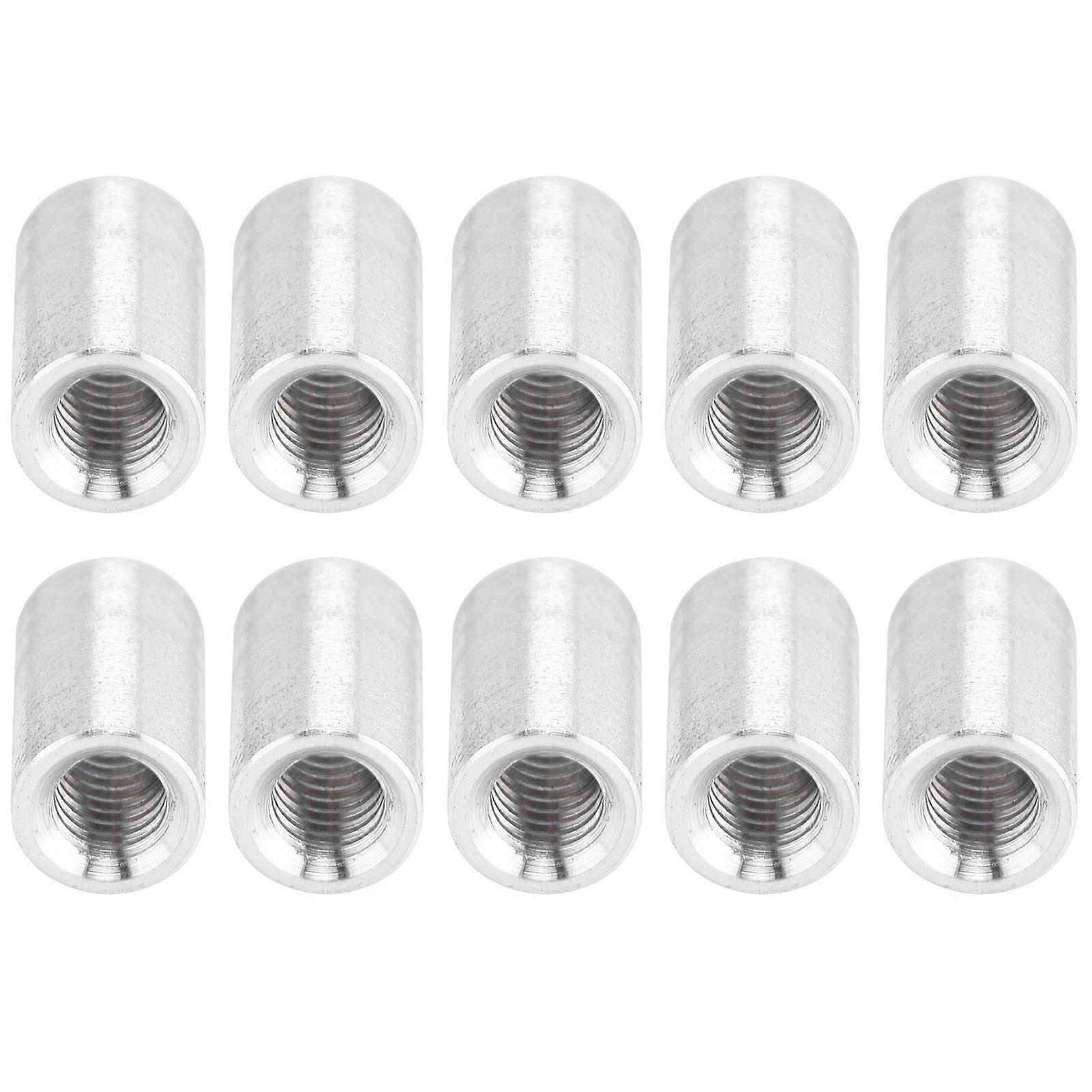 10Pcs Round Standoff Aluminum Alloy Female Thread Pillar Connecting ...