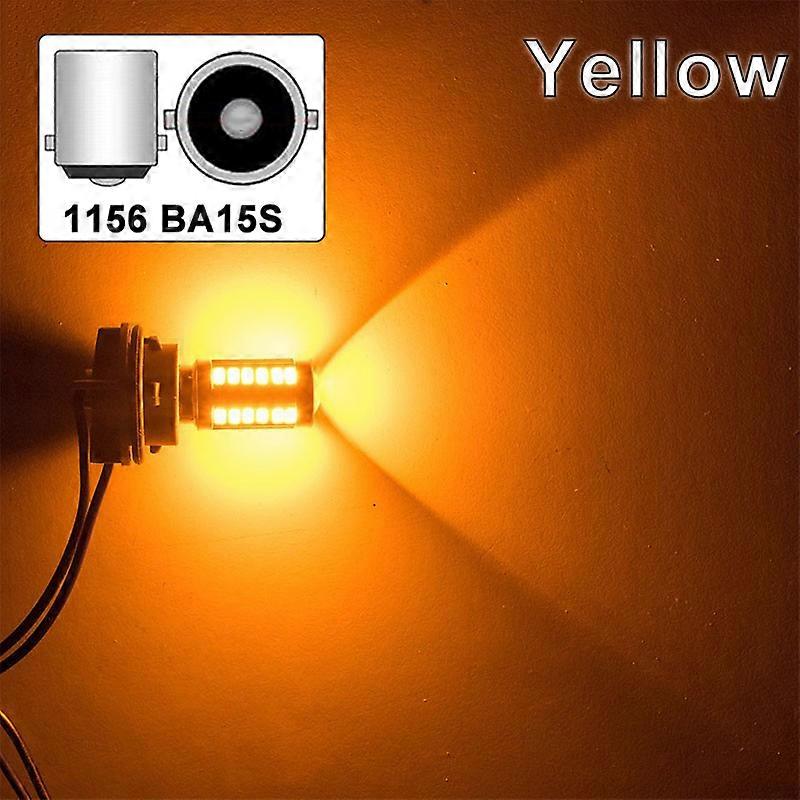 2/4/8 DB PY21W P21/5W 1156 Ba15s 1157 Bay15d LED izzók Turn Signal autó lámpa 12V 33SMD 7000K fehér fék hátrameneti rögzítőlámpák