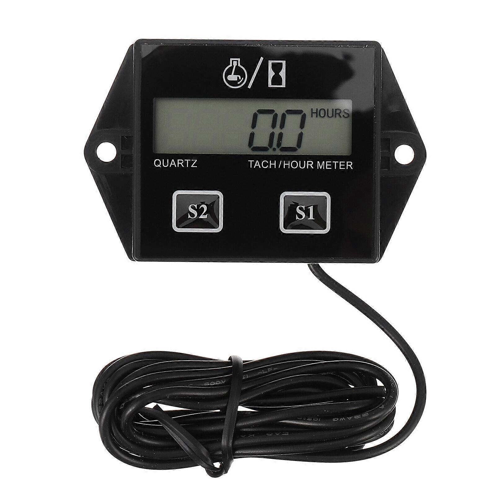 1pc Inductive Tachometer Motorcycle Digital Timer Engine Motors Accessory