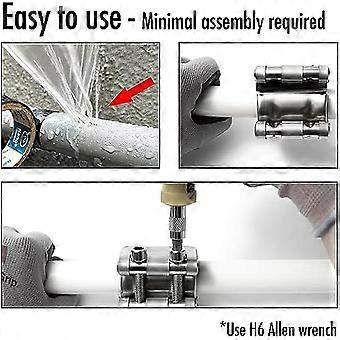 Pipe Repair Clamp For 1 Inch Pipes, Leak Sealer,emergency Pipe Repair