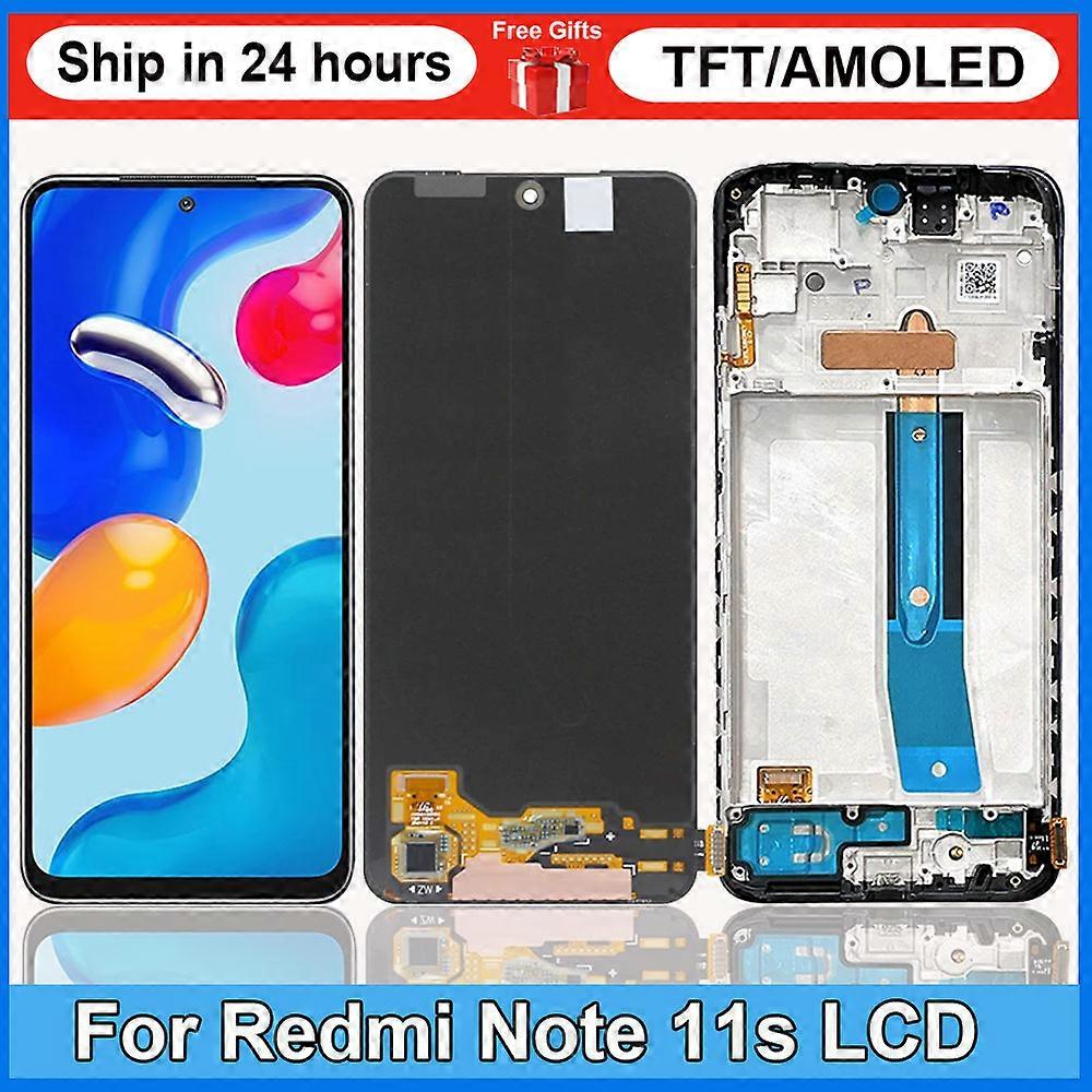 Tib 6.43"amoled Screen For Xiaomi Redmi Note 11s 2201117sg 2201117si Lcd Display Digital Touch Screen For Redmi Note 11s Replacement
