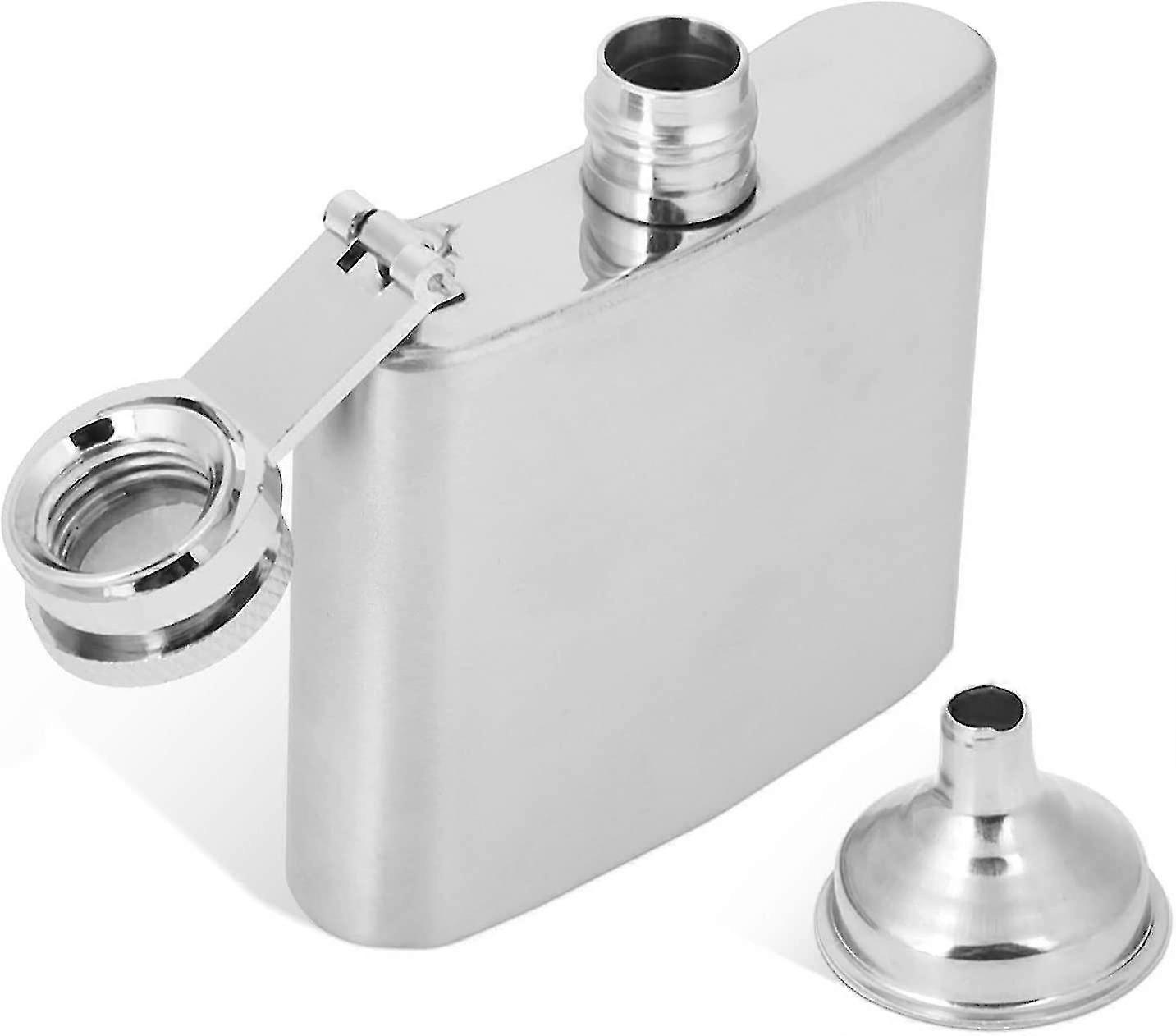 Mini Hip Flask, 2oz, rostfritt stål, tratt hip flask whisky
