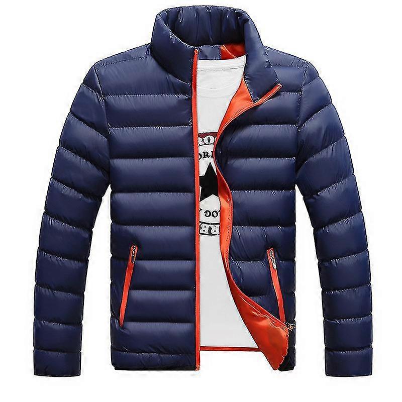 Men Jacket Winter Warm Quilted Padded Coat Bubble Puffer Outerwear