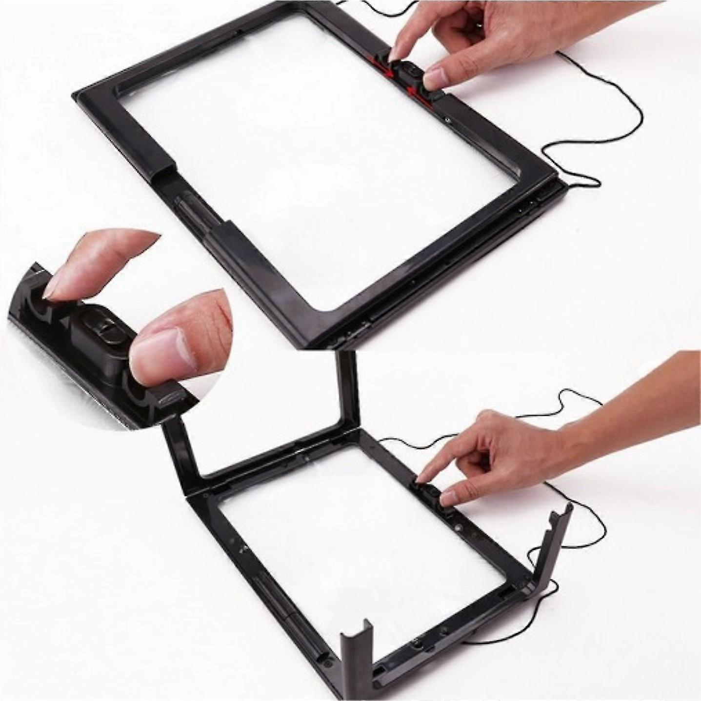 Full Page Reading Magnifier Large Handheld Rectangular Magnifying Glass For Elder
