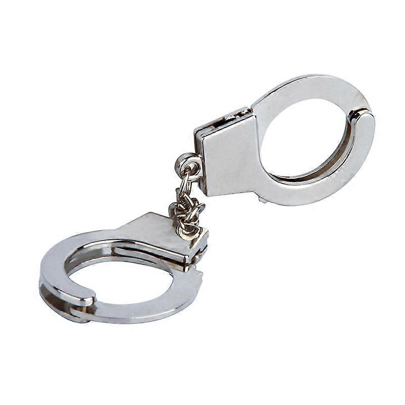 2PCS Mini Simulated Handcuffs Keychain Car Keychain