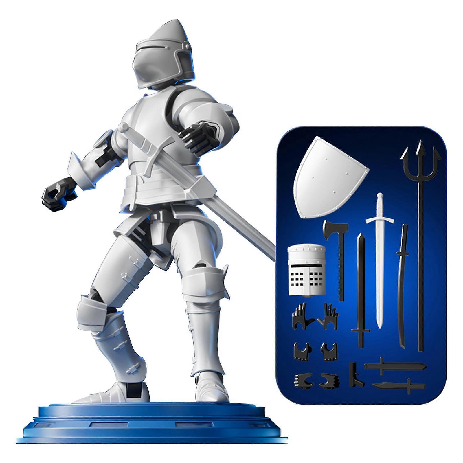 T13 Fifth Generation Medieval Knight with Weapons and Shields Magnetic Desk Toys