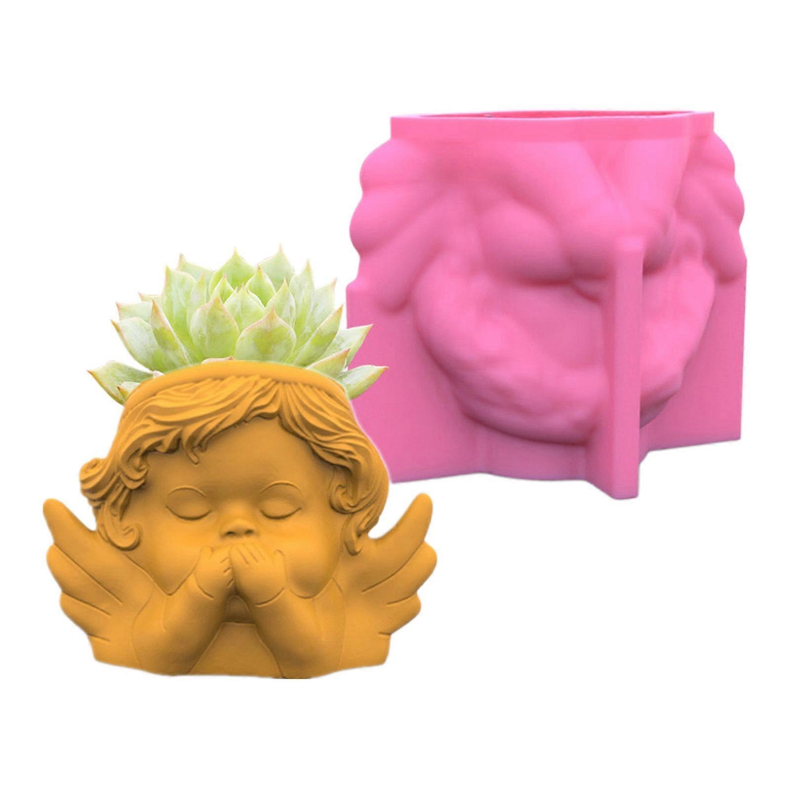  Succulents Flower Pot Resin Silicone Mold Suitable for Diy Garden Flower Pot