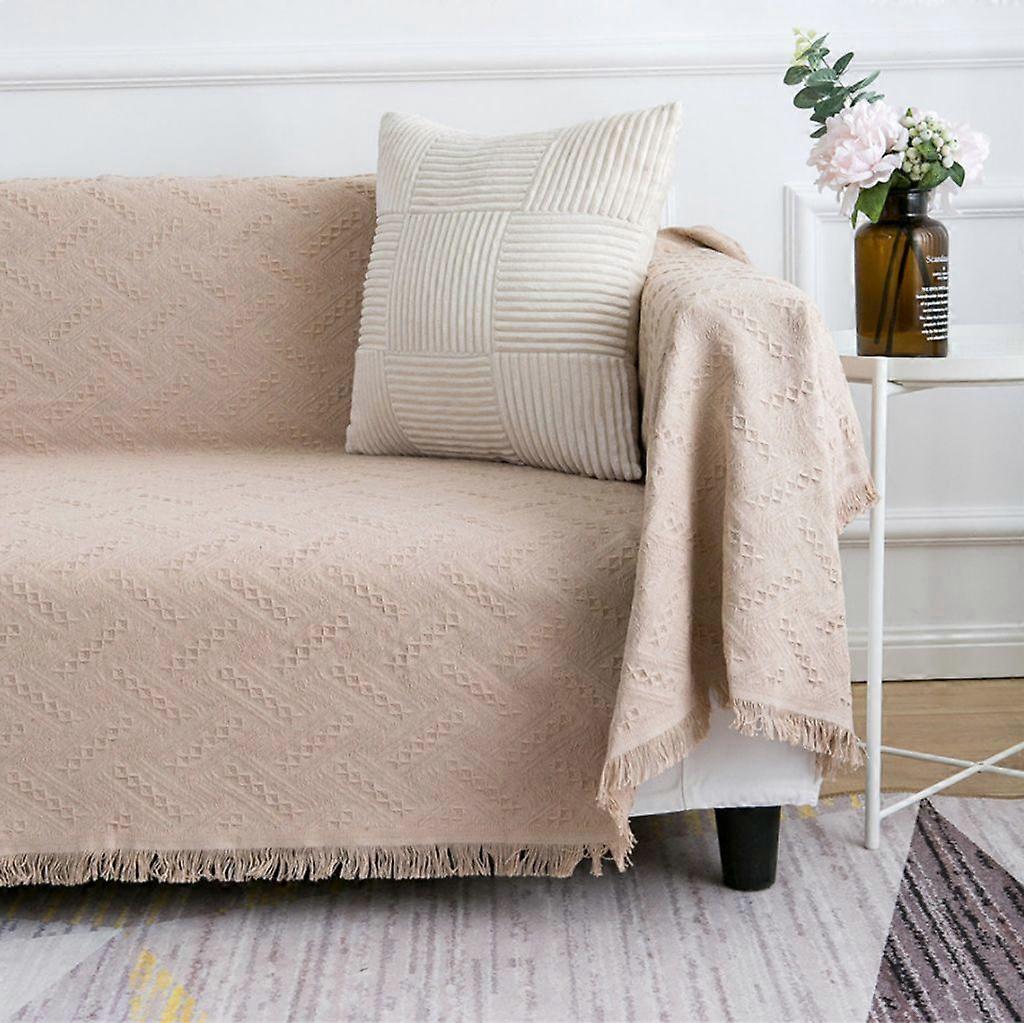 Kariertes Sofahandtuch, 180 * 180cm, Sofakissen, Tischdecke, Decke