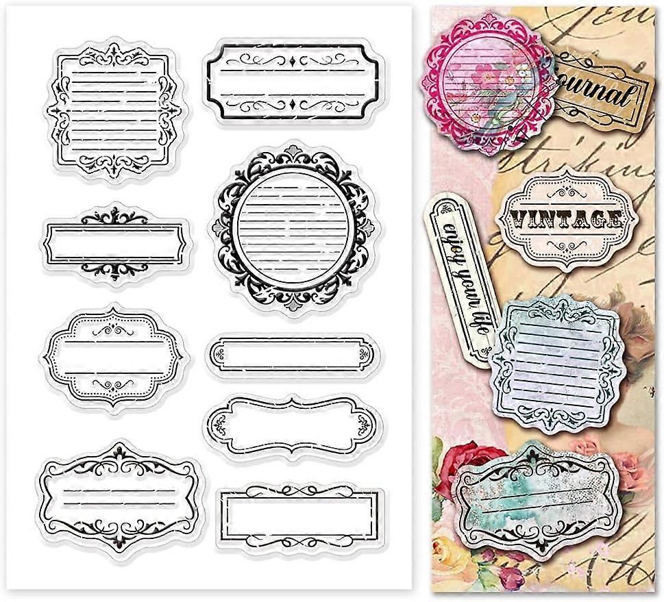 1Sheet Lable Decorative Silicone Clear Stamp Seals