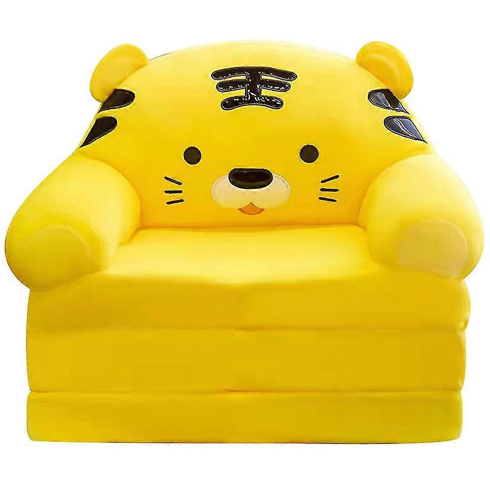 2 In 1 Plush Cartoon Sofa For Kids Super Soft Pp Cotton Cushion For Home Use Only Including Sofa Cover