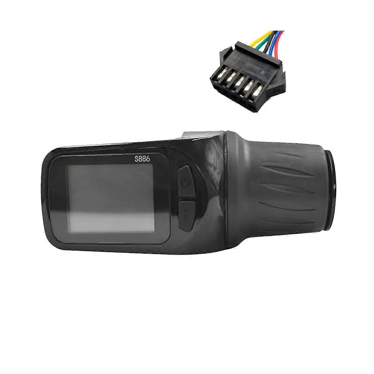 24V 36V 48V 60V S886 Ebike LCD Display Panel Adjust with Twist Throttle for Electric Scooter Bicycl