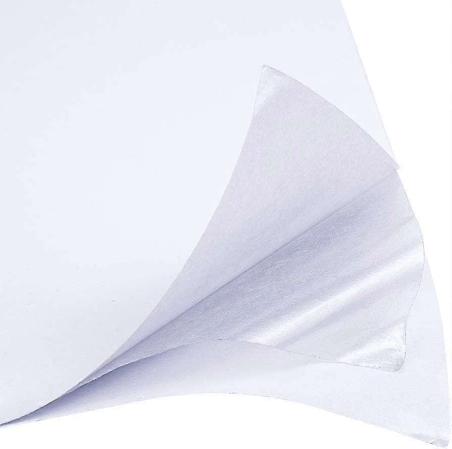 20 Sheet 8.3x5.7 Inch Double Sided Sticky Sheets White Self Adhesive Tape (0.2mm) Sandwich Layer with Double Side Tape for Gift Wrapping Paper Craft H