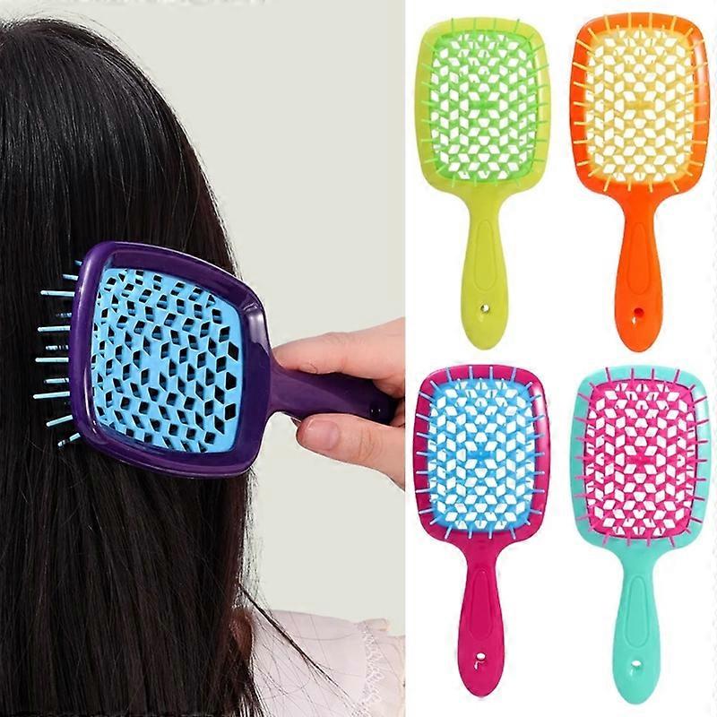5X Wide Teeth Air Cushion Combs Women Scalp Massage Hair Brush Hollow Out Anti-Static Comb Home Sal