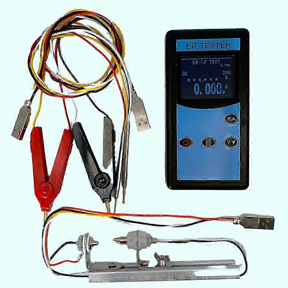 Upgrade ER-1E Four-Line Lithium Battery Internal Resistance Tester Digital Electrical 18650 Dry Battery Tester(Type D)