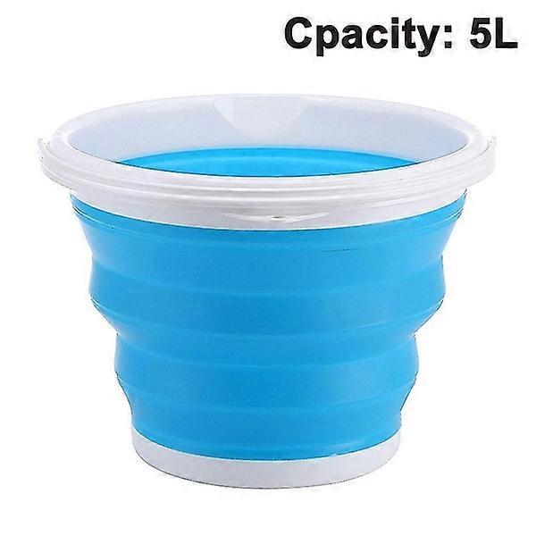 Collapsible Bucket With Handle Foldable Beach Toys Container