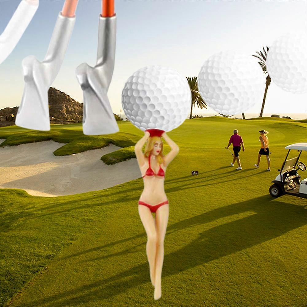 6pcs Plastic Pin up Golf Tees Novelty Design and Interesting Suitable For Golf Lovers