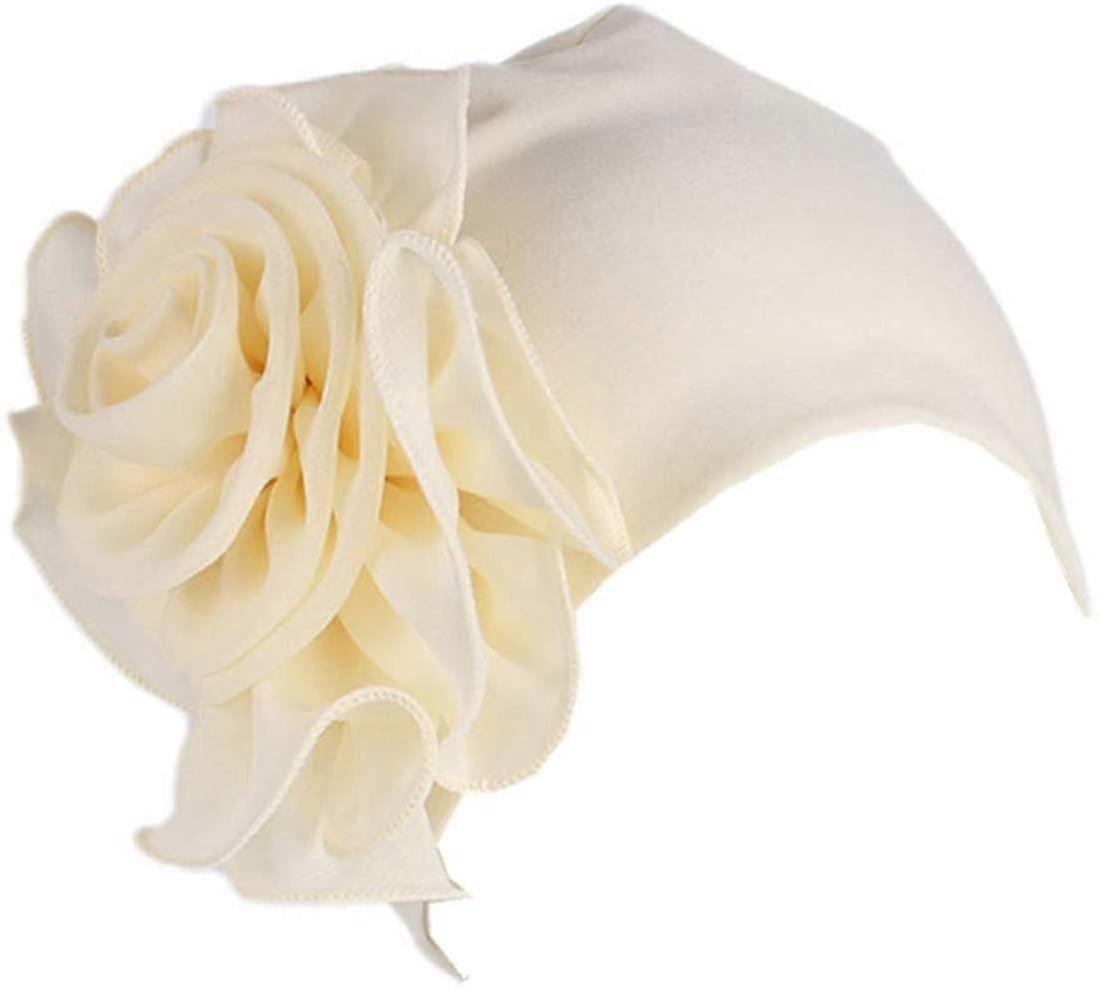 Women Size Flower Stretchy Beanie Turban Bonnet Chemo Cap