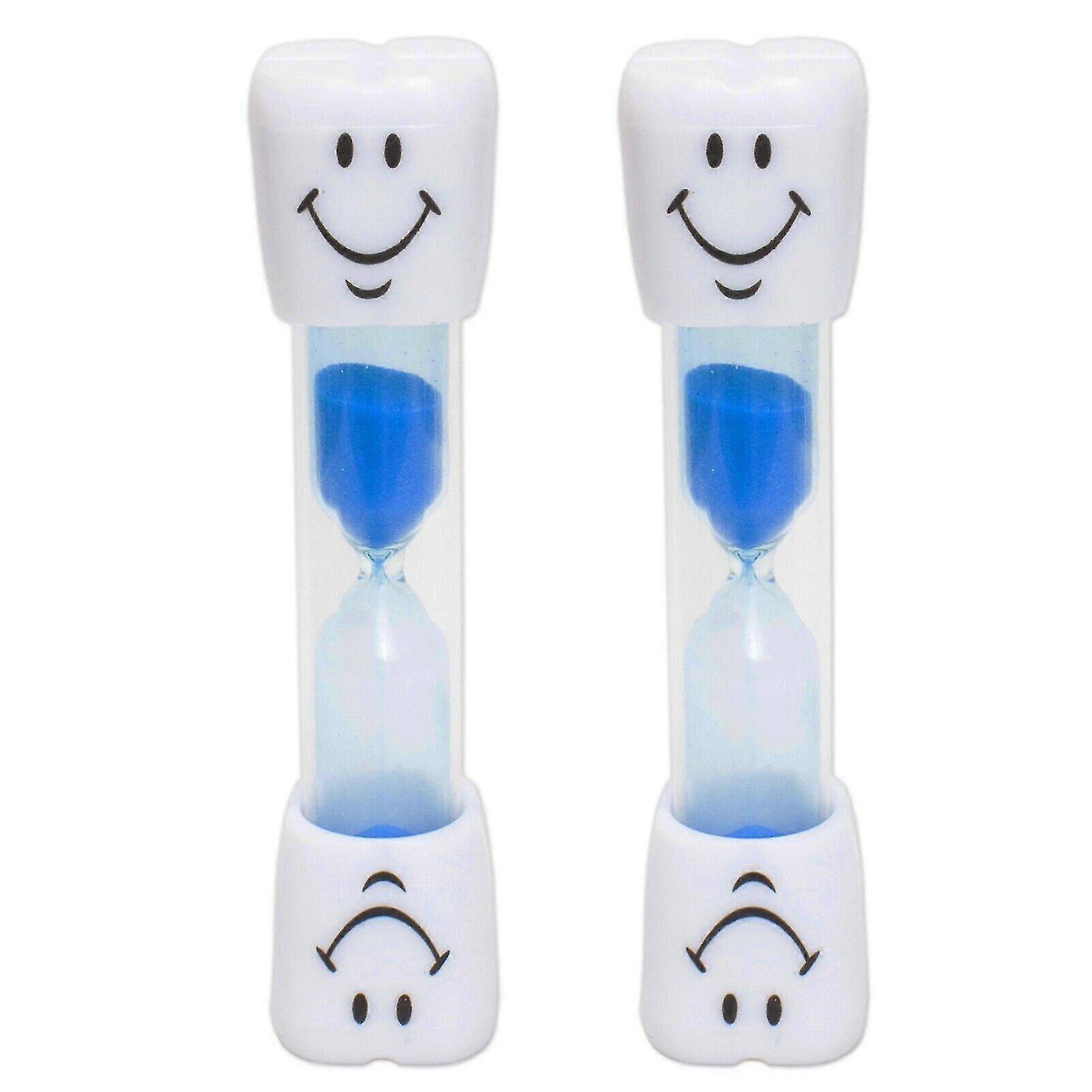 2stk smil tandbørste timer børnebørn 2 minutters sand æg tid tandbørstning