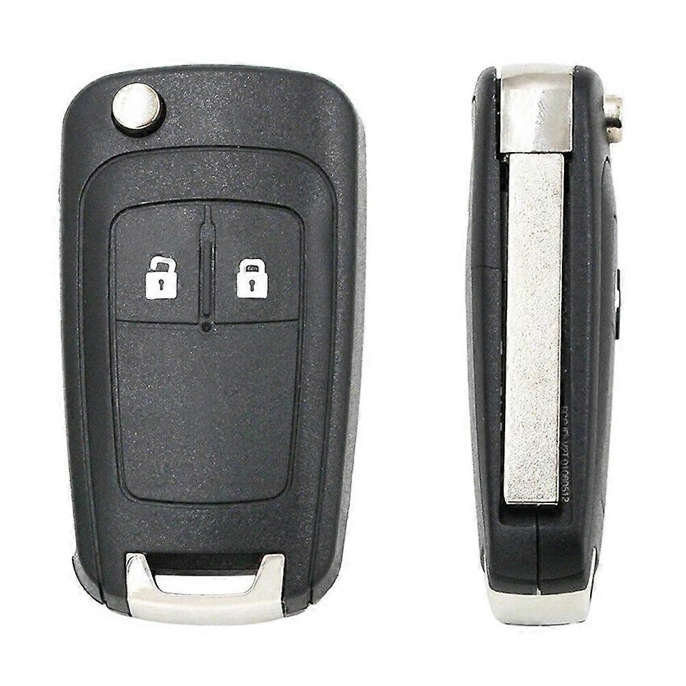Black For Opel Astra J Corsa E Folding Key Shell Replacement for Keyless Entry Remote without Circuit Board/Chip/Battery
