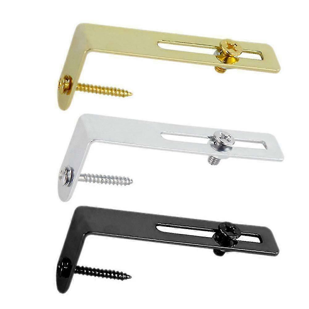 Nickel Scratchplate/pickguard Bracket & Screw Set For Les Paul Guitars P1u2.(fake Gold Plating + Black + Chrome)(3pcs)