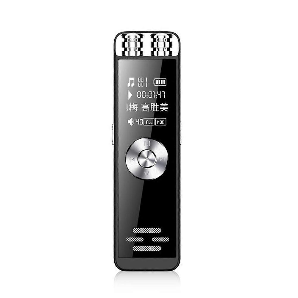 Mini Dual Microphone Digital Voice Recorder Long Battery Life MP3 Player Recorder LongTime Remote Recording Support TF,A