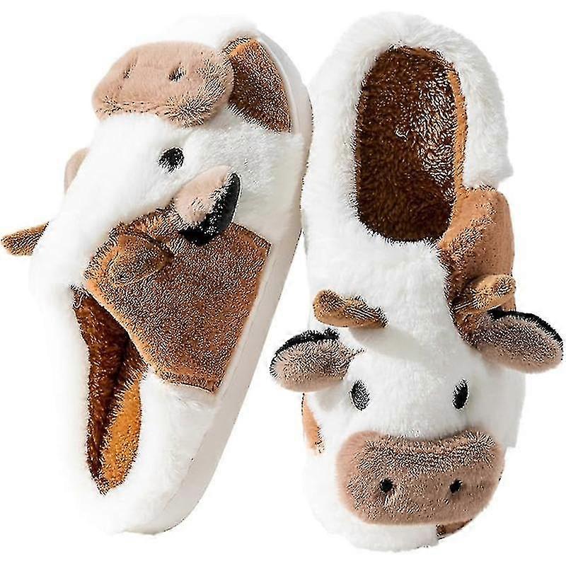 Cow Slippers For Women, Comfy Memory Foam Cloudy Soft Slippers