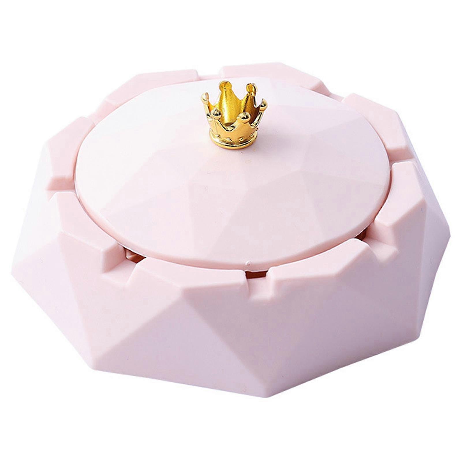 Askhållare i nordisk stil, vindtät, värmebeständig, två storlekar, bajonetter, rostfritt stålfoder, krona, topp, askkopp, prydnad för bar