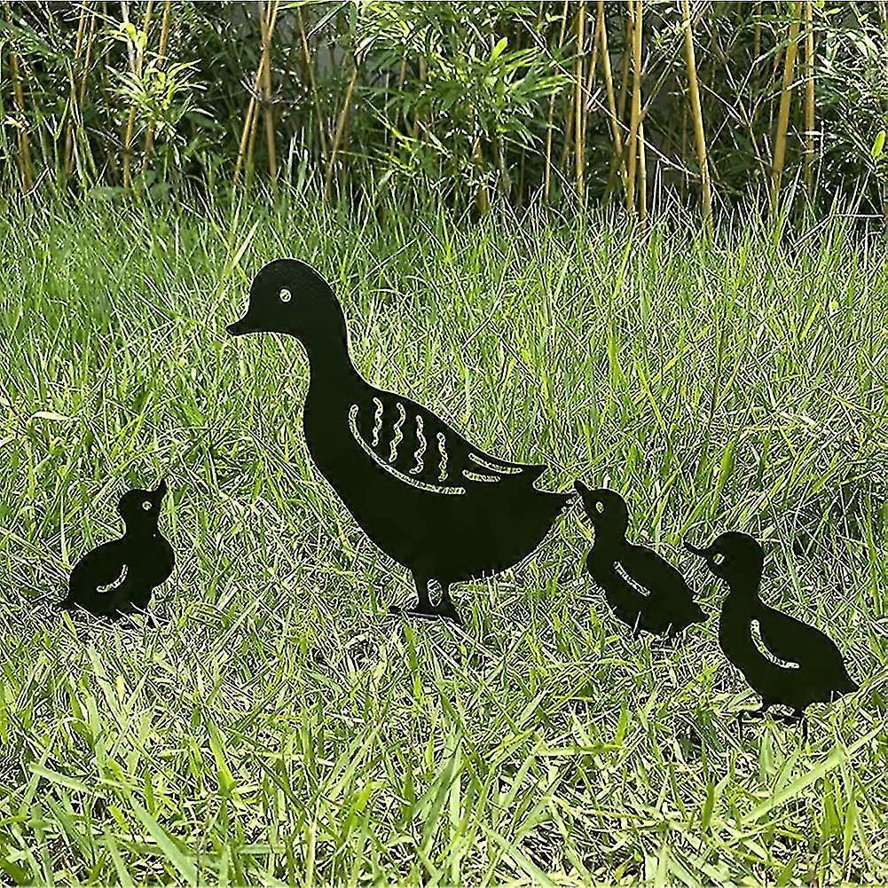 4 Pack Metal Duck Shaped Stakesyard