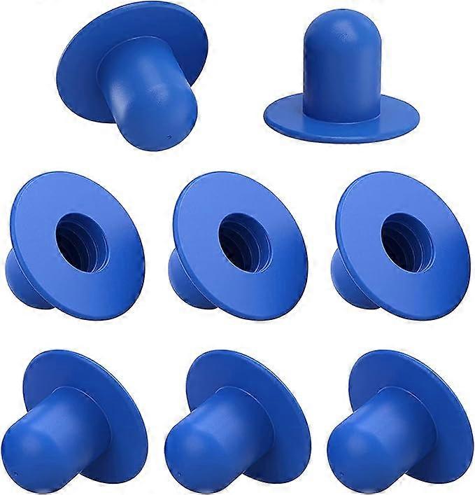 8pcs Swimming Pool Plug, Ground Pool Filter, Swimming Pool Drain Plugs Replacement Inground Pool Pump Plug (Blue)