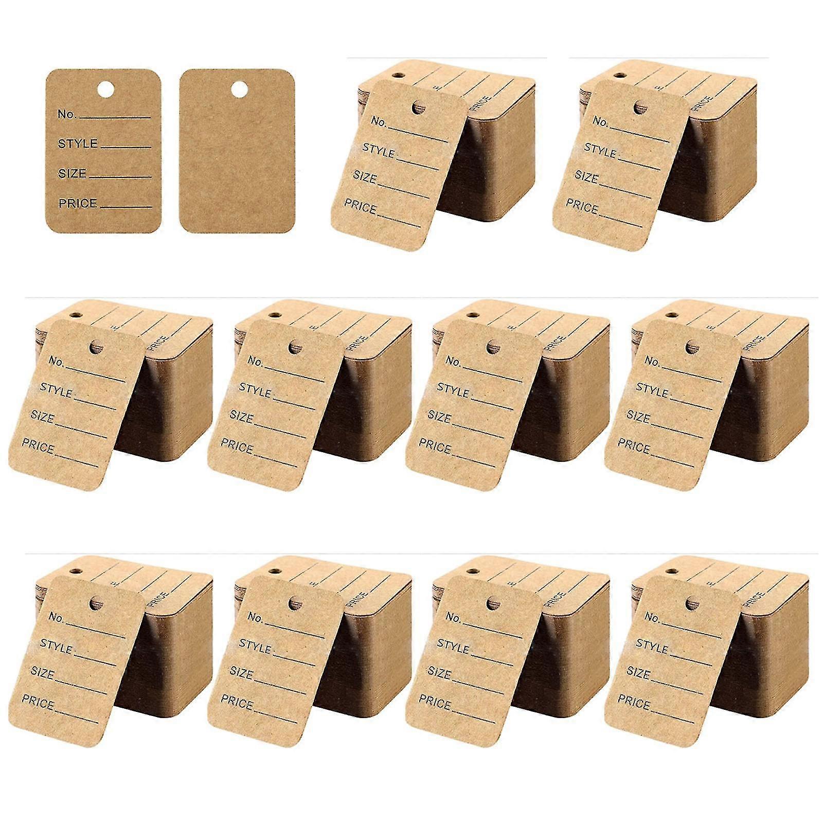 1000 Pcs Pre-printed Perforated Price Tags Merchandise Tags Clothes Price Label